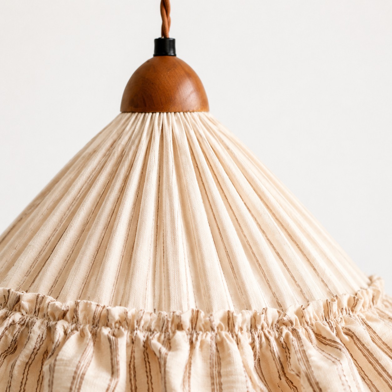 Layered ruffle and stitching detail