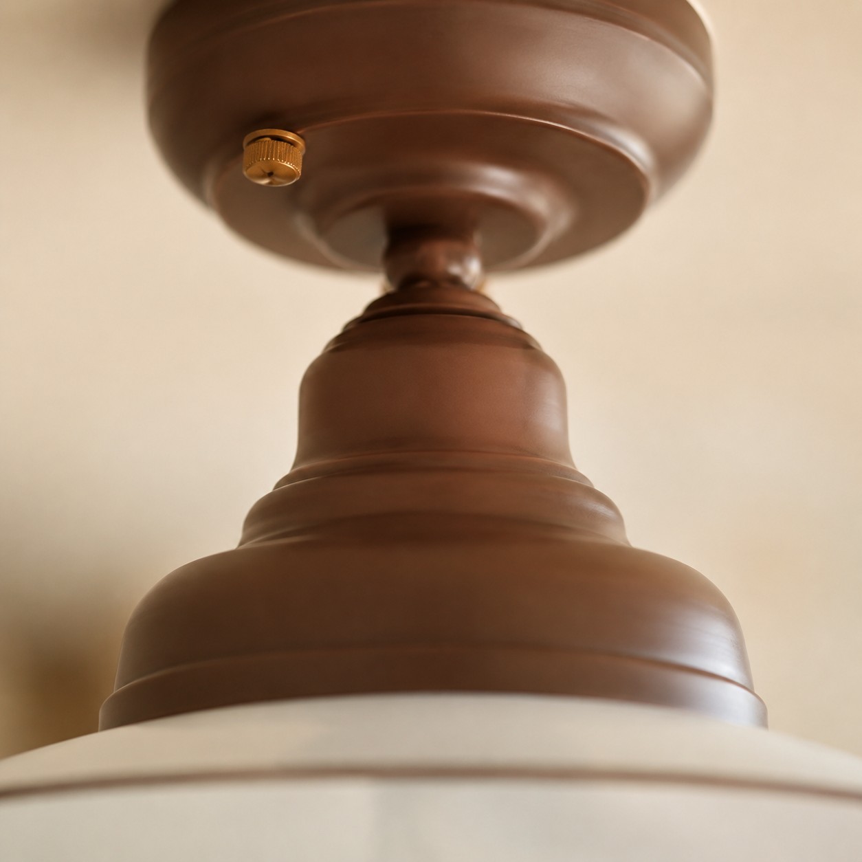 Vintage ceiling light body detail