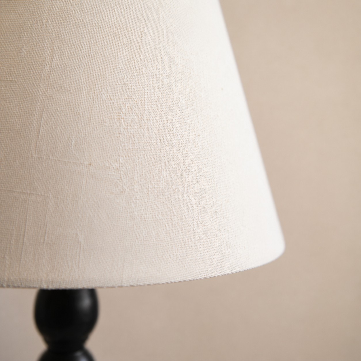 Close view of fabric lampshade texture