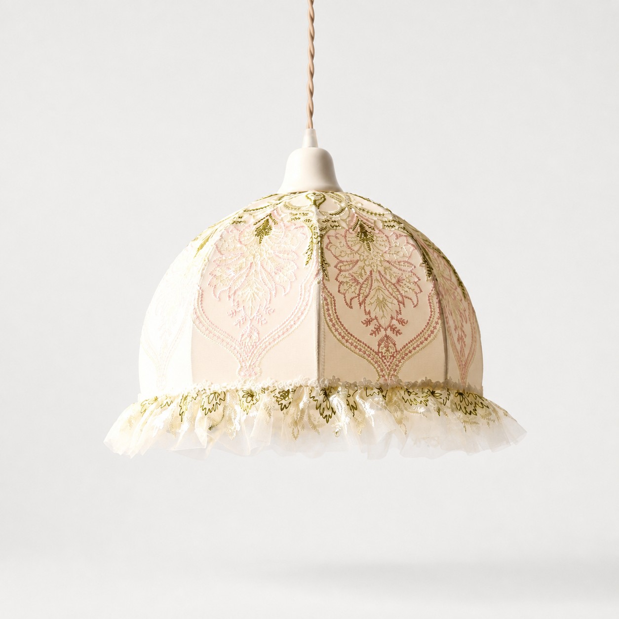 Embroidered Ruffle Trim