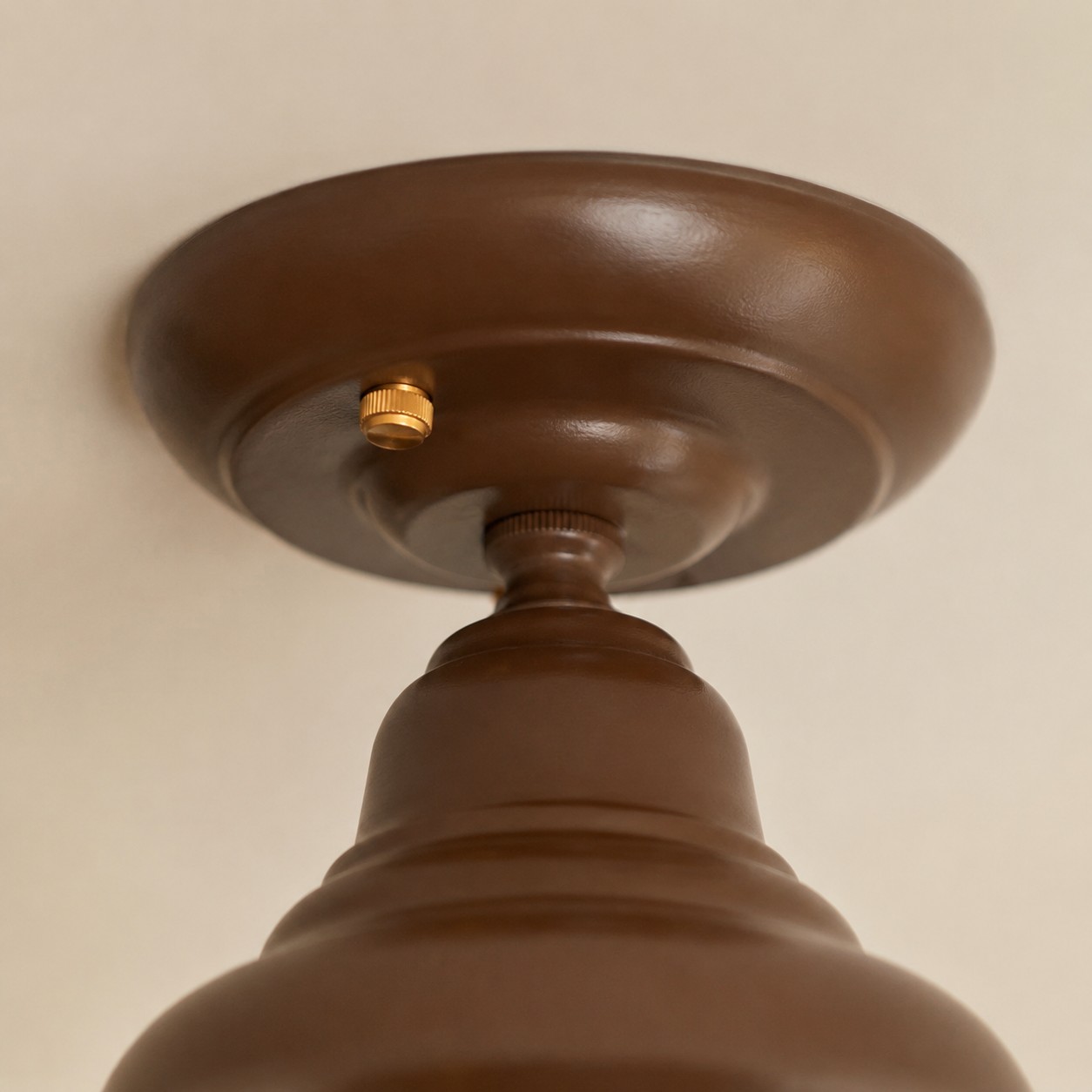 Ceiling light canopy detail
