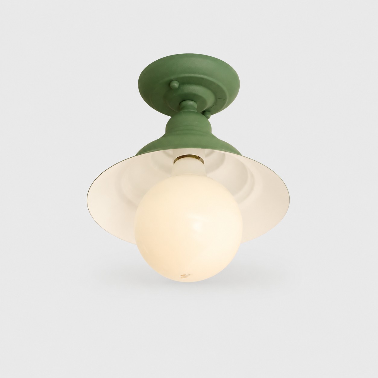 Fir green vintage metal ceiling light